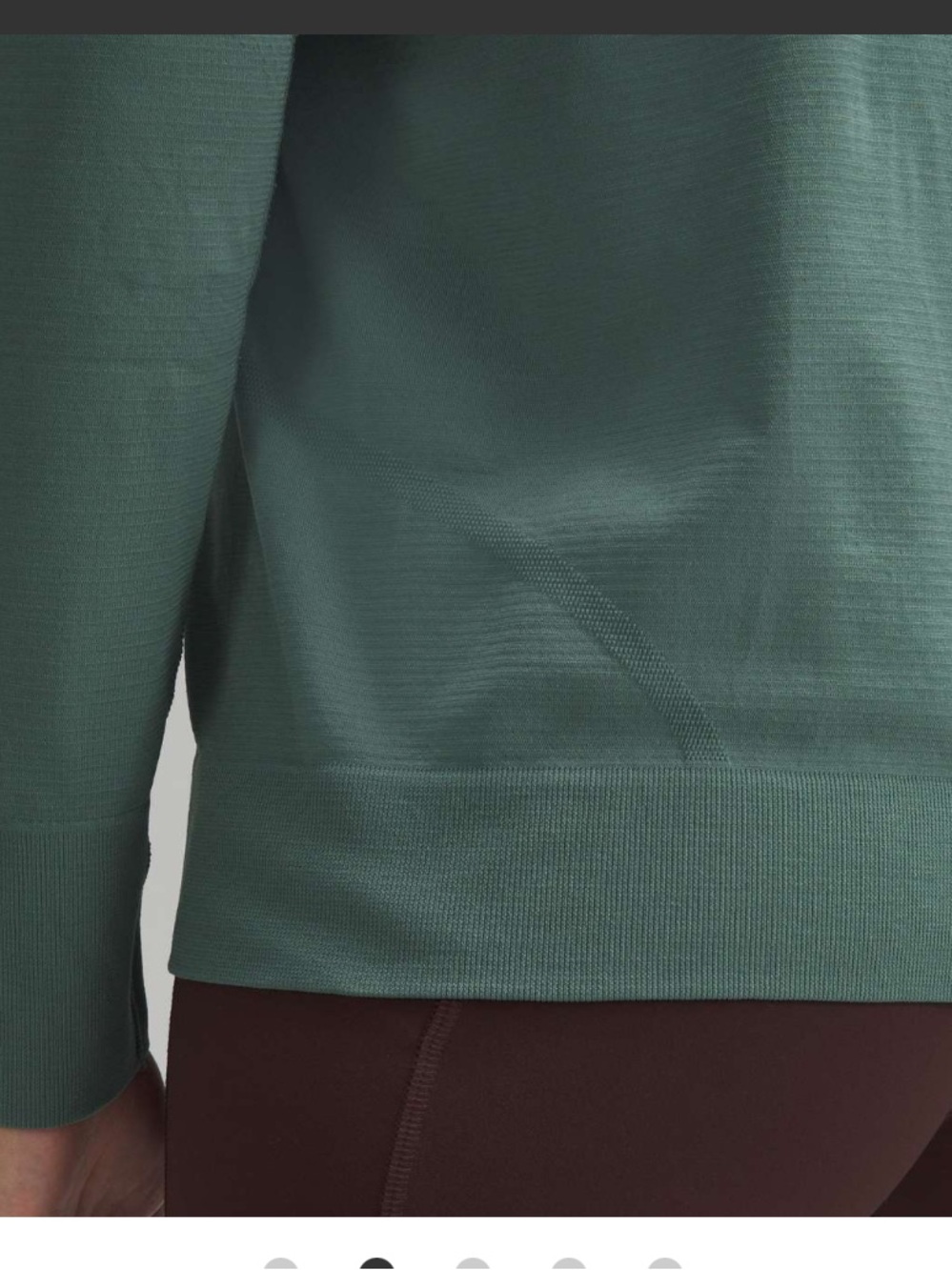 Lululemon Swiftly Relaxed Long Sleeve Shirt Medium Forest Size 6 EUC - Picture 3 of 9